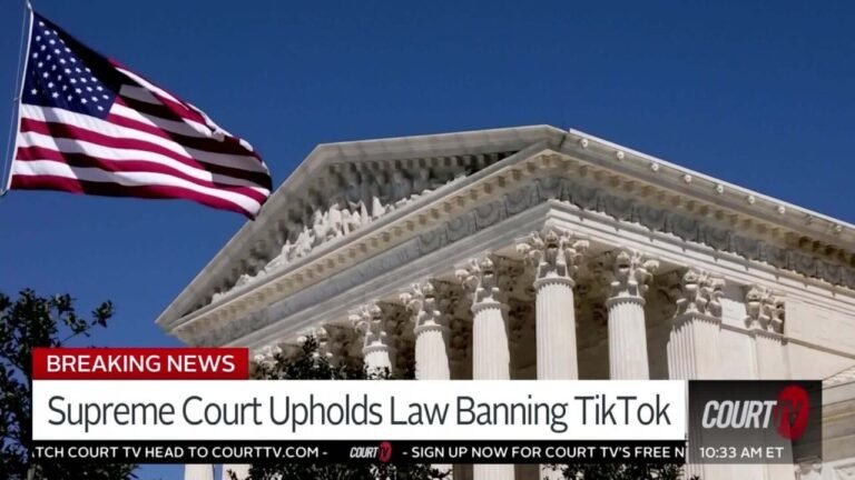 Supreme Court Upholds Law Banning TikTok